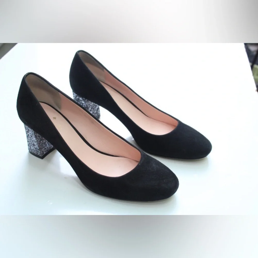 Kate Spade Dolores glitter pumps